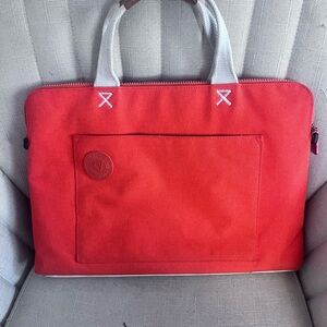 Orange Canvas Laptop Bag